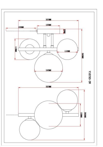 Бра Moderli Renny V10793-3W