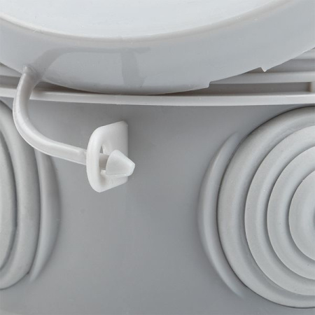Коробка распаячная с крышкой КМР-040-039 наружная, 85х40, АБС, серая, 4 входа, IP54 EKF