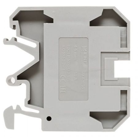 Клемма проходная винтовая JXB 10 мм2 серая EKF