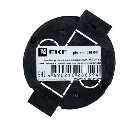 Коробка установочная приборная КМТ-010-044 со стыковочными узлами и саморезами для твердых стен (71x42) EKF PROxima