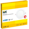 IEK 18Вт 6500К 1260Лм d225 мм внутр 200 мм круг белый IP20 /ДВО 1608