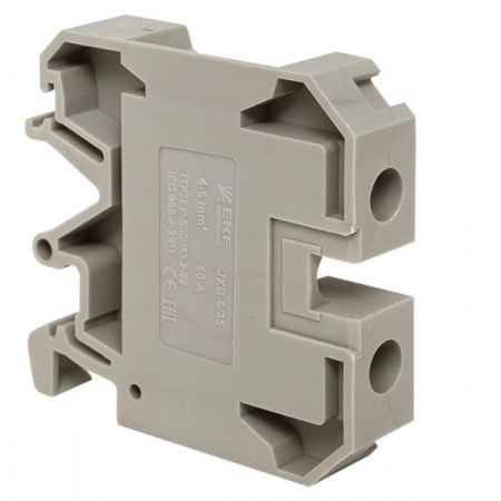 Клемма проходная винтовая JXB 6 мм2 серая EKF
