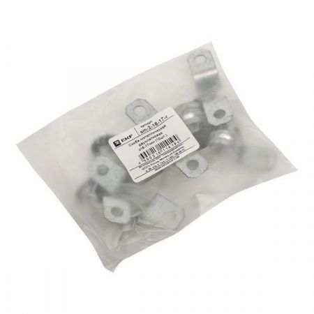 Скоба металлическая двухлапковая d16-17 мм (10 шт) EKF PROxima