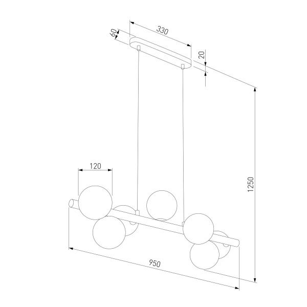 Подвесная люстра TK Lighting 5905 Estera Wood