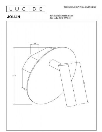 Спот Lucide Jolijn 77288/03/30