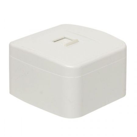 Минск Розетка Phone 1-местная ОП белая EKF Basic