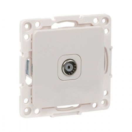Стокгольм Механизм Розетки TV 1-местной 75Ом 5-862МГц винтовые клеммы белый EKF PROxima