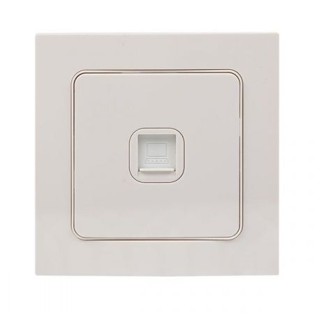 Стокгольм Механизм Розетки RJ-45 1-местной белый EKF PROxima