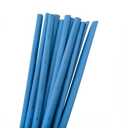 Термоусаживаемая трубка ТУТ нг 8/4 синяя в отрезках по 1м EKF PROxima