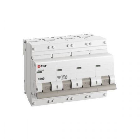 Автоматический выключатель ВА 47-100 4P 100А (C) 10kA PROXIMA EKF