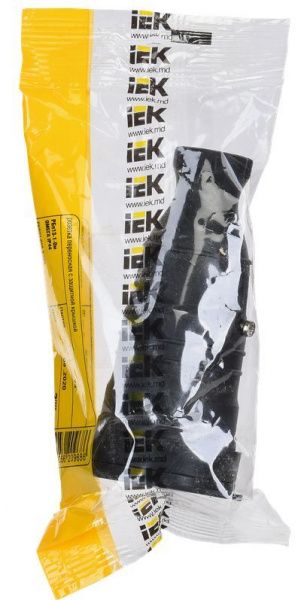 Разъем штепс. Каучук IP44 с з/к IEK с заглушкой Омега РБп13-1-0м PKR21-016-2-K02