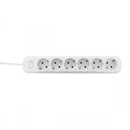 Сетевой фильтр 6*1,8м 16А/3,2кВт с выкл. c/з ПВС 3x1,0 Блокбастер XL EKF PROxima