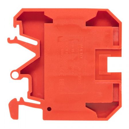 Клемма проходная винтовая JXB 10 мм2 красная EKF