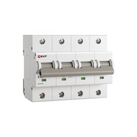 Автоматический выключатель ВА 47-125 4P 16А (C) 15кА PROXIMA EKF