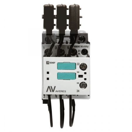 Контактор для конденсатора КМЭК 10 кВАр 230В 1NО+1NC EKF AVERES