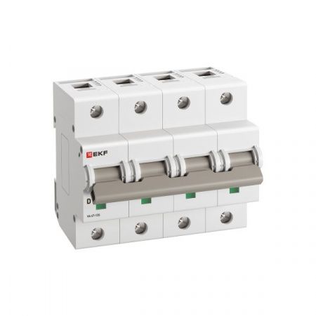 Автоматический выключатель ВА 47-125 4P 25А (D) 15кА PROXIMA EKF