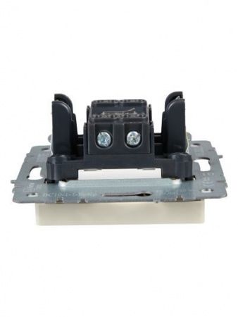 BRITE Выключатель 1-клавишный с индикацией 10А ВС10-1-1-БрКр бежевый IEK