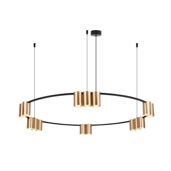 Подвесная люстра Denkirs Orbit DK4067-BK+SG