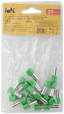 Наконечник НШВИ 16-12 зеленый (20шт/упак) IEK