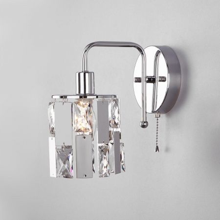 Бра Eurosvet 10101/1 хром/прозрачный хрусталь Strotskis