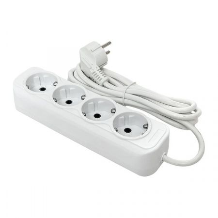 Удлинитель "Эксперт" 4 гнезда 5 метра 16А/3,5кВт с заземлением ПВС 3x1 EKF PROxima