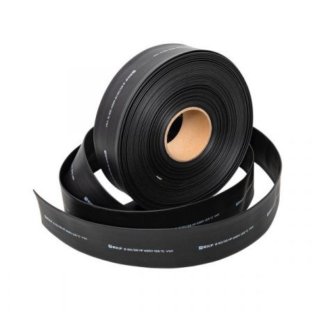 Термоусаживаемая трубка ТУТ нг 50/25 черная рулон EKF PROxima