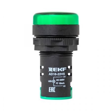 Матрица светодиодная AD16-22HS зеленый 230 В AC EKF PROxima