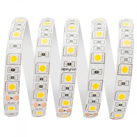 Светодиодная влагозащищенная лента Apeyron 14,4W/m 60Led/m 5050SMD холодный белый 5M 00-318