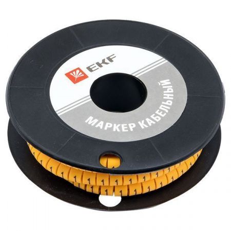 Маркер кабельный 2,5 мм2 "1" (1000 шт.) (ЕС-1) EKF PROxima