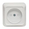 Розетка 1-мест. 10А б/з бел. с защ. штор. Рим EKF PROxima