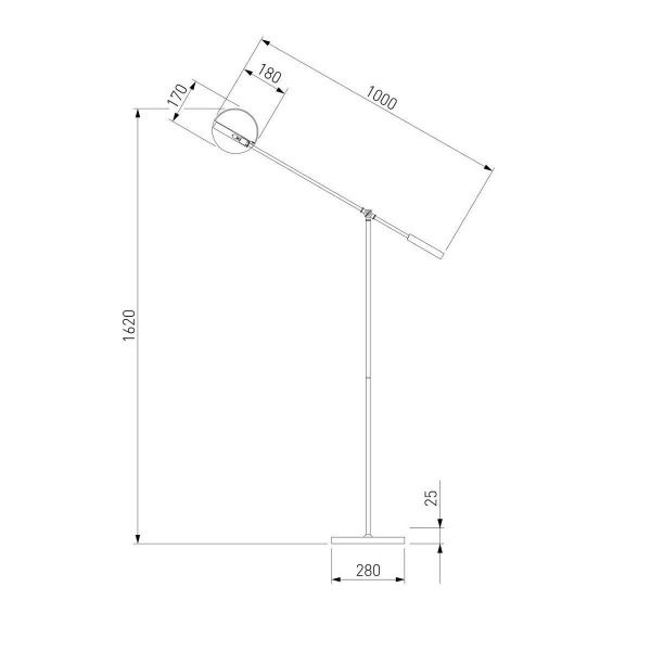Торшер Eurosvet Grazia 01142/1 золото