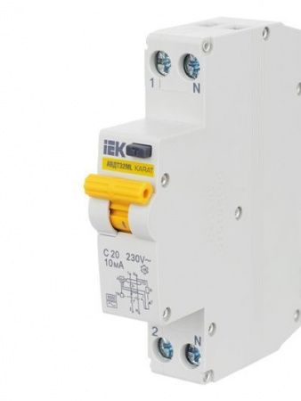 Выключатель автоматический дифференциального тока АВДТ32МL C20 10мА KARAT IEK