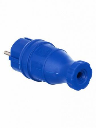 IEK ОМЕГА Вилка прям. IP44 синяя ВБп3-1-0м PKR01-016-2-K07