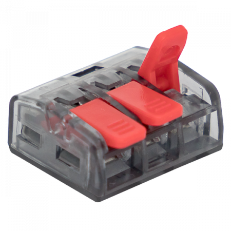 Клемма СМК 221-413 3 отверстия 0,2-4,0 мм2 (100шт.) EKF PROxima