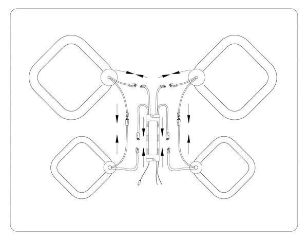 Потолочная светодиодная люстра Ambrella light Acrylica Original FA3822