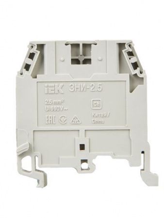 Зажим наборный ЗНИ-2,5мм2 (JXB24А) серый IEK