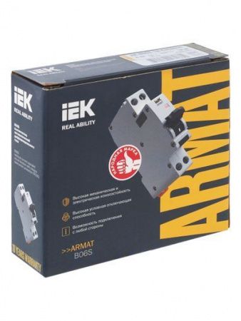 ARMAT Автоматический выключатель дифференциального тока B06S 1P+NP C25 30мА тип A (18мм) IEK