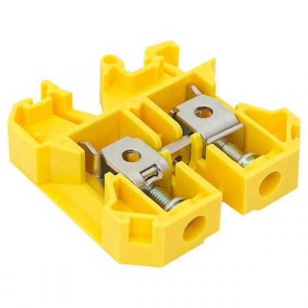 Клемма проходная винтовая JXB 10 мм2 желтая EKF