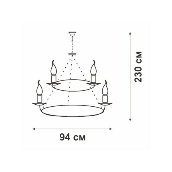 Подвесная люстра Vitaluce V1813-7/8+8