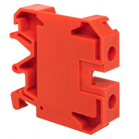 Клемма проходная винтовая JXB 10 мм2 красная EKF