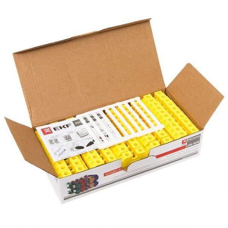 Клемма проходная винтовая JXB 10 мм2 желтая EKF