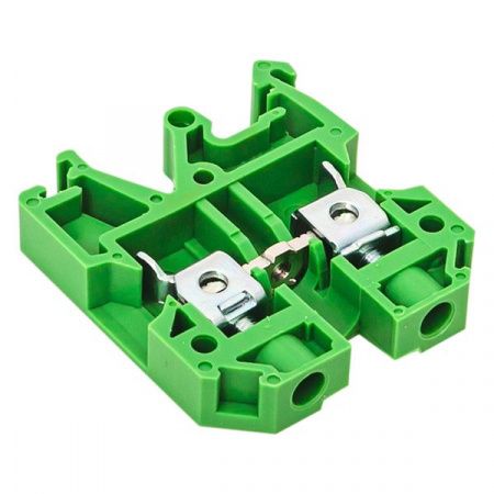 Клемма проходная винтовая JXB 2.5 мм2 зеленая EKF