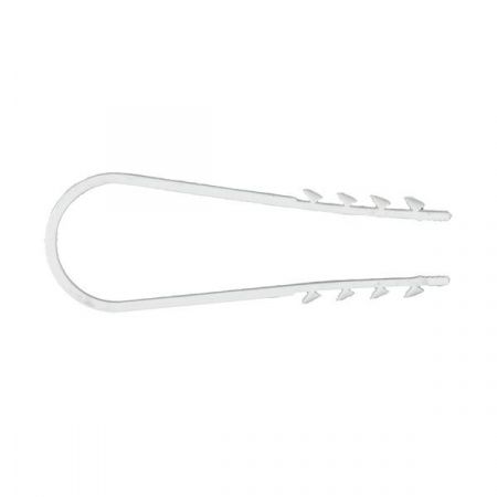 Дюбель-хомут для круглого кабеля (19-25мм) белый (50шт.) EKF PROxima