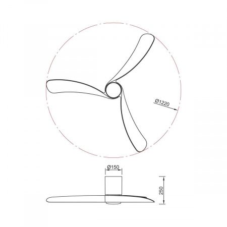 Люстра-вентилятор Mantra NEMO M 9047