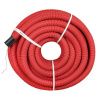 Труба гофр. двустенная ПНД/ПНД гибкая с протяжкой d90 мм (50 м) красная EKF-Plast