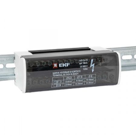 Шина нулевая в корпусе (2x15) EKF PROxima