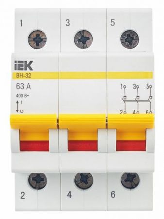 Выкл. нагрузки 3П  63А  IEK  ВН-32