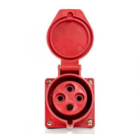 Розетка стационарная наружная 124 3Р+РЕ 32А 380В IP44 EKF