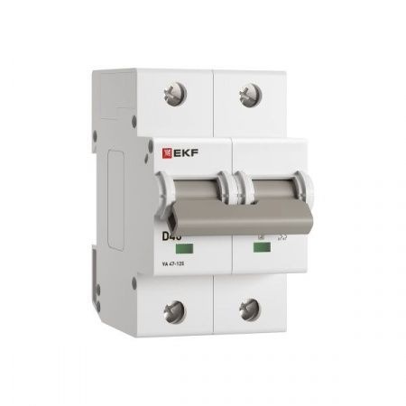 Автоматический выключатель ВА 47-125 2P 40А (D) 15кА PROXIMA EKF