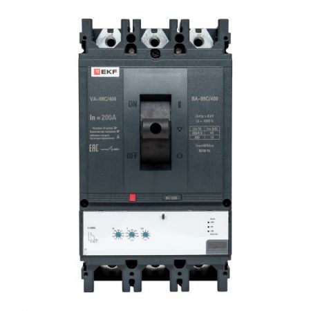 Выключатель автоматический ВА-99C 400/200А 3P 45кА EKF